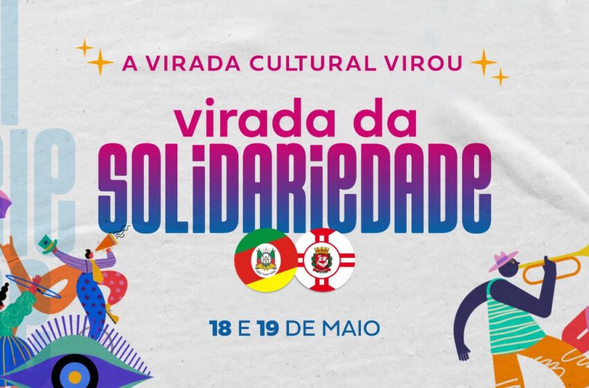  Virada Cultural terá tendas de arrecadação de doações às vítimas das enchentes no RS