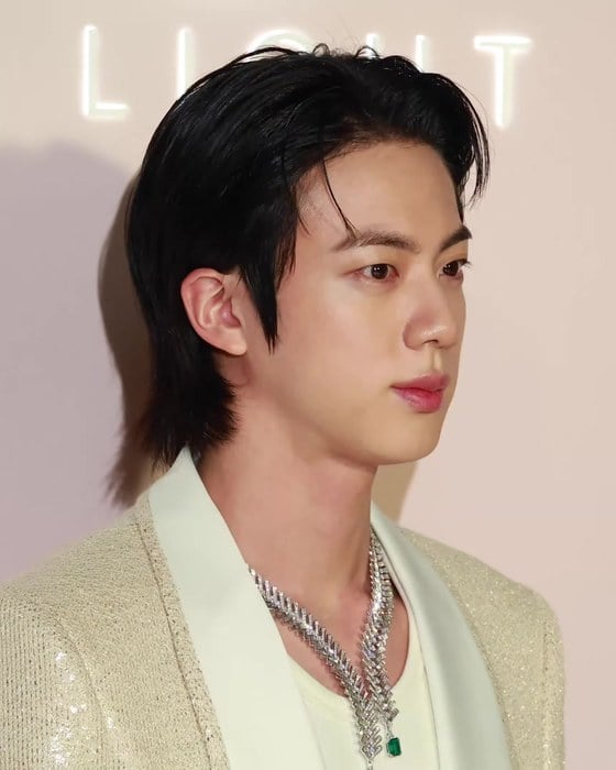 Jin, do BTS, em retrato de março de 2025